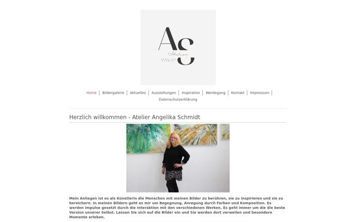 Screenshot of atelierangelikaschmidt.de