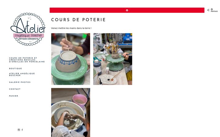 Screenshot of atelierangeliqueboscher.com