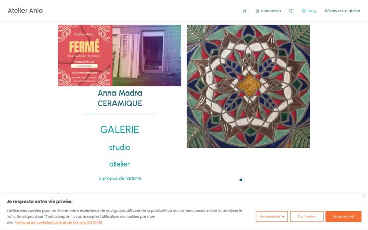 Screenshot of atelierania.fr