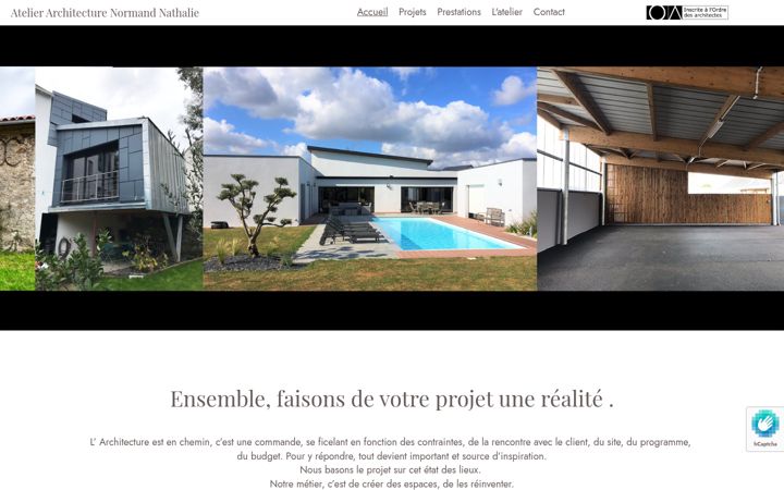 Screenshot of atelierarchitecturenormand44.com