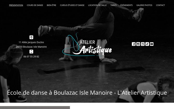 Screenshot of atelierartistique.fr
