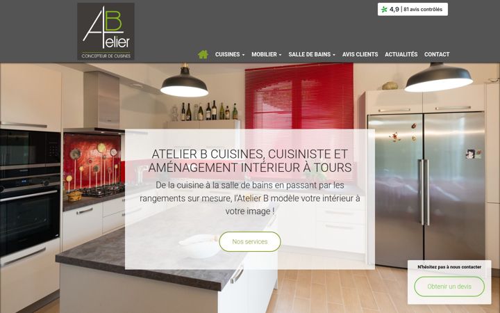 Screenshot of atelierb-cuisines-avis.fr