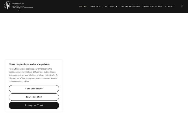 Screenshot ta' atelierballetclassiquesh.com