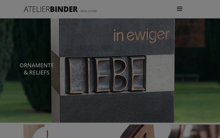 Skjámynd af atelierbinder.eu