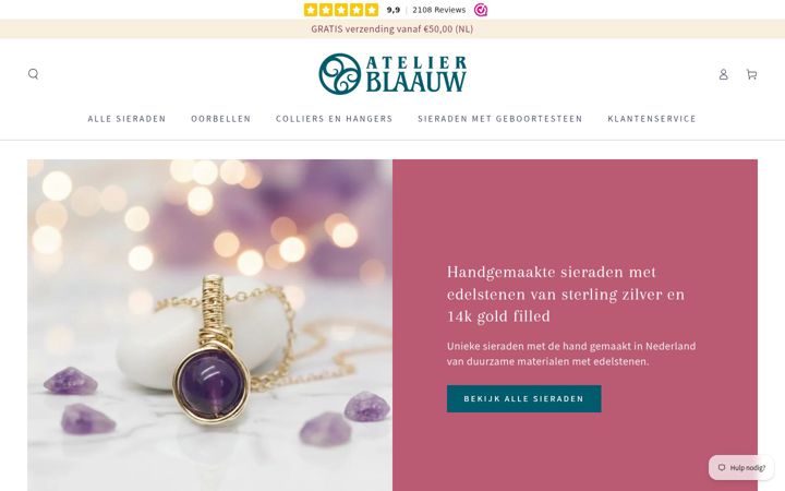 Screenshot of atelierblaauw.nl