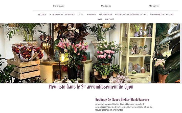 Screenshot of atelierblackbaccara.fr
