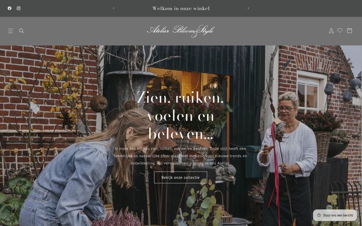 Screenshot of atelierbloomenstyle.nl