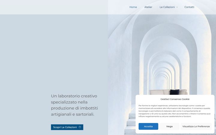 Screenshot of atelierbludesign.it