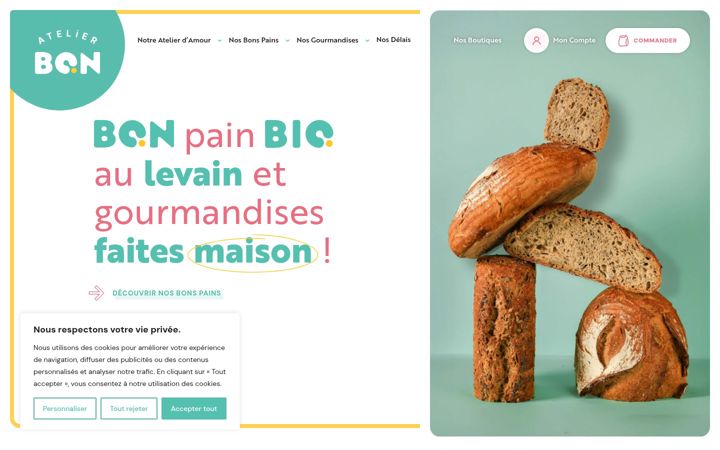 Screenshot του atelierbon.fr