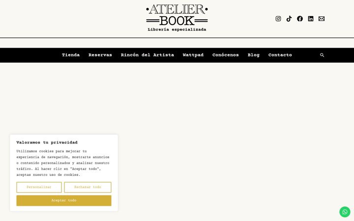 Screenshot of atelierbook.es