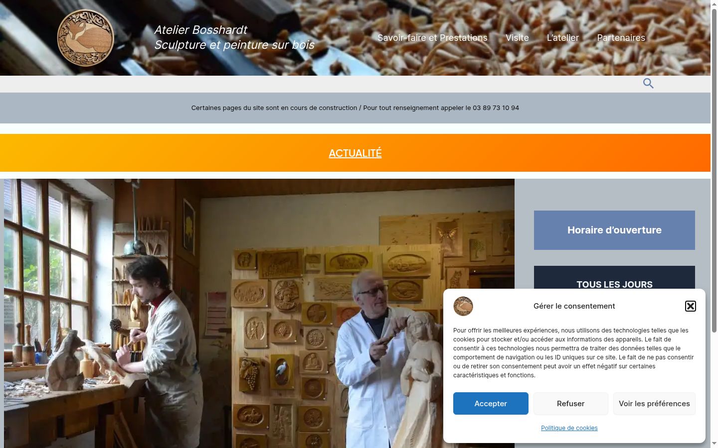 Screenshot tal-banner tal-kunsens muri qabel kwalunkwe interazzjoni