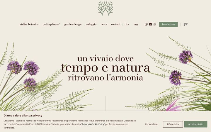 Screenshot of atelierbotanico.it