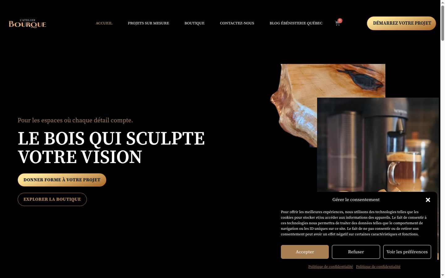 Screenshot tal-banner tal-kunsens muri qabel kwalunkwe interazzjoni