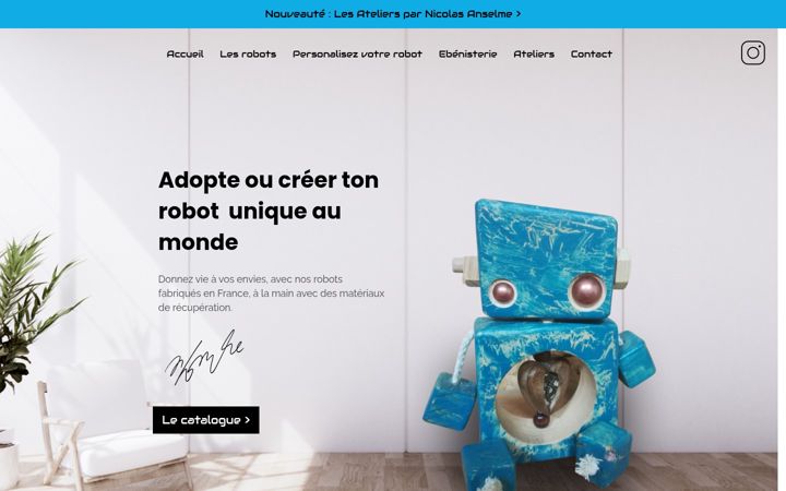 Screenshot του atelierboutdebois.fr