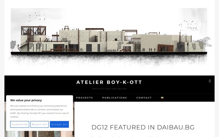 Screenshot of atelierboykott.com