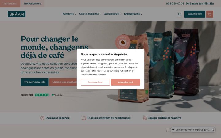 Screenshot of atelierbraam.com