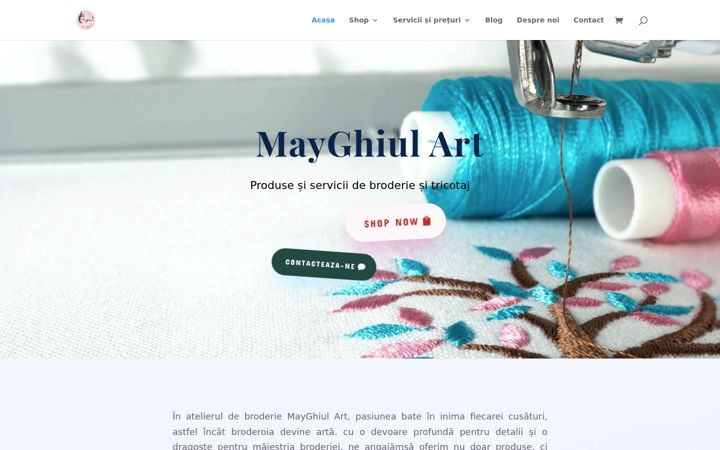 Screenshot of atelierbroderiemayghiul.ro