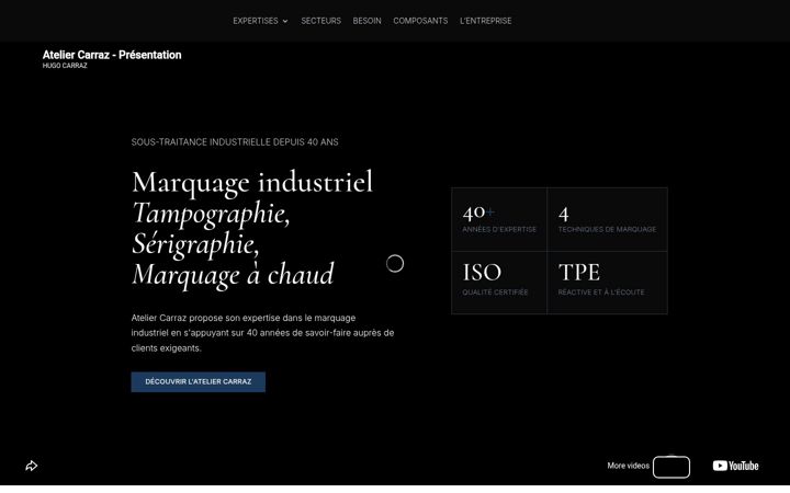 Screenshot of ateliercarraz.fr