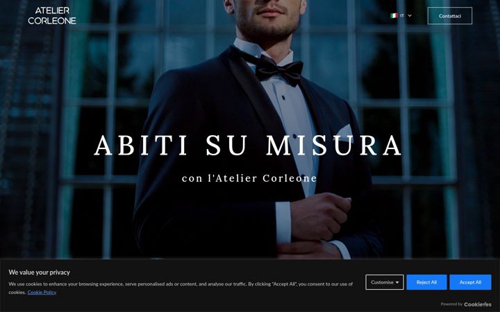 Captură de ecran a ateliercorleone.com