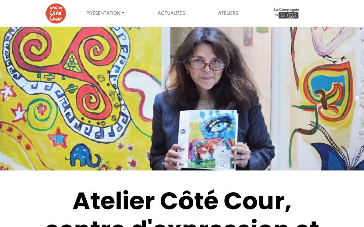 Screenshot stránky ateliercotecour.be