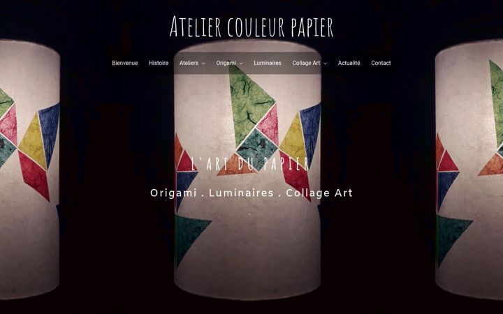 Ekrānuzņēmums no ateliercouleurpapier.fr
