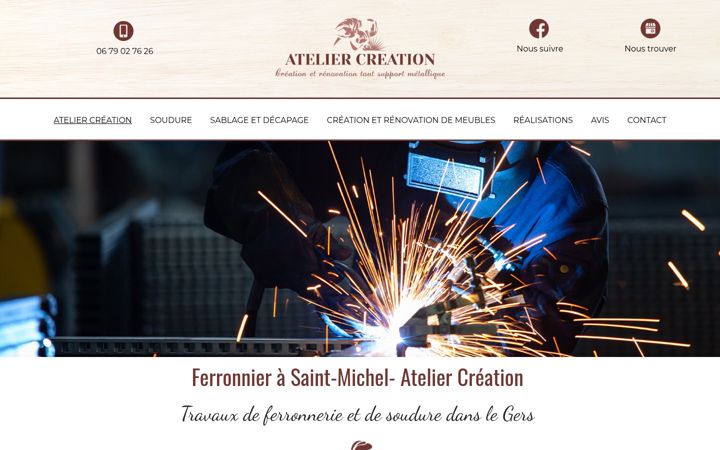 Screenshot of ateliercreaction.fr