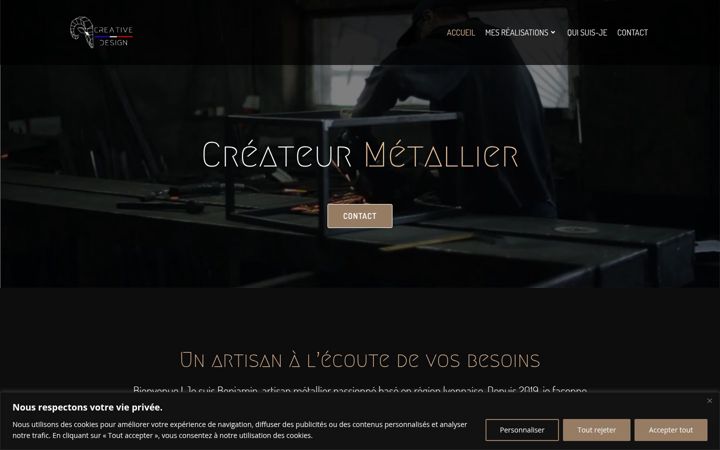 Screenshot of ateliercreativedesign.fr