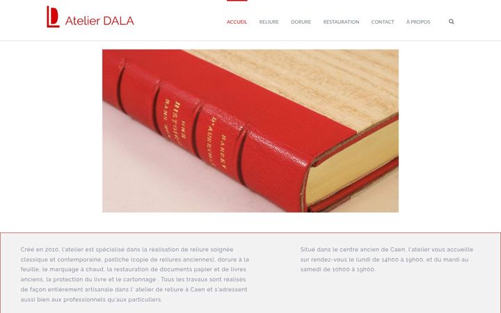 Screenshot of atelierdala.fr
