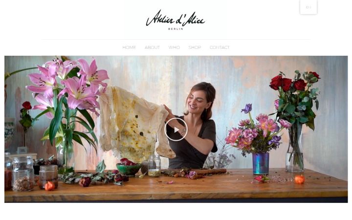 Screenshot of atelierdalice.com