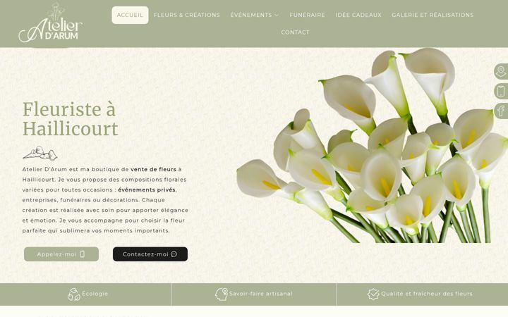 Screenshot of atelierdarum.fr