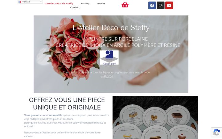 Screenshot of atelierdecodesteffy.com