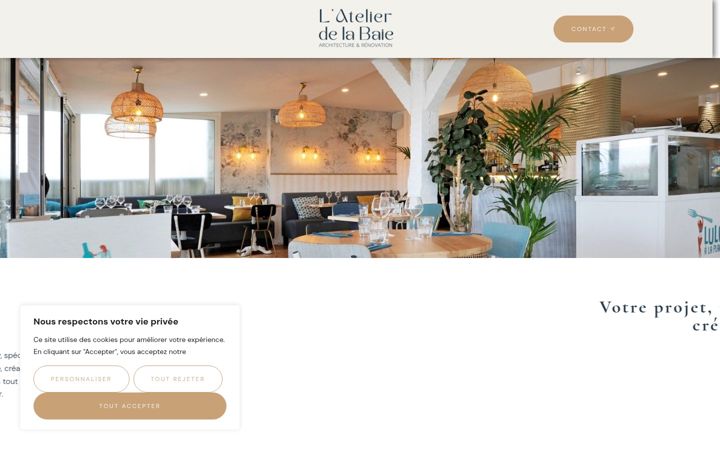 Screenshot of atelierdelabaie.com