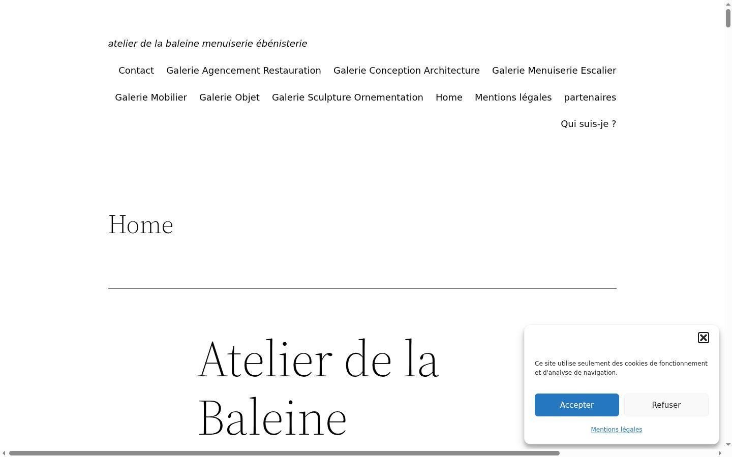 Captura de pantalla del banner de consentimiento mostrado antes de cualquier interacción