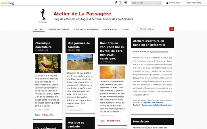Screenshot of atelierdelapassagere.com