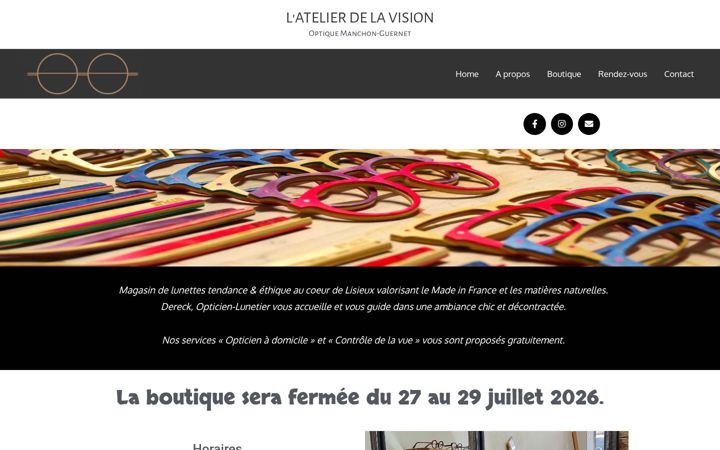 Screenshot of atelierdelavision.fr