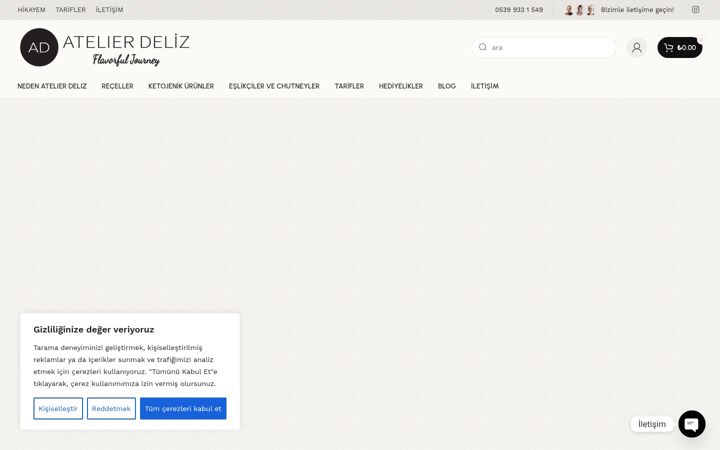 Skærmbillede af atelierdeliz.com