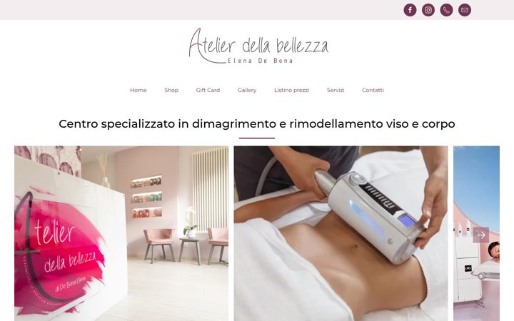 Screenshot of atelierdellabellezzacossato.it