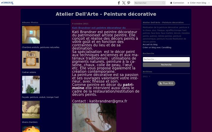 Screenshot of atelierdellarte.eu