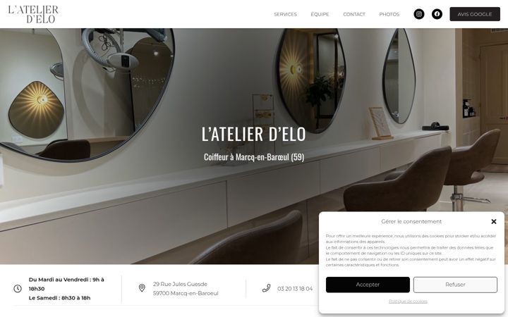 Screenshot of atelierdelo.com