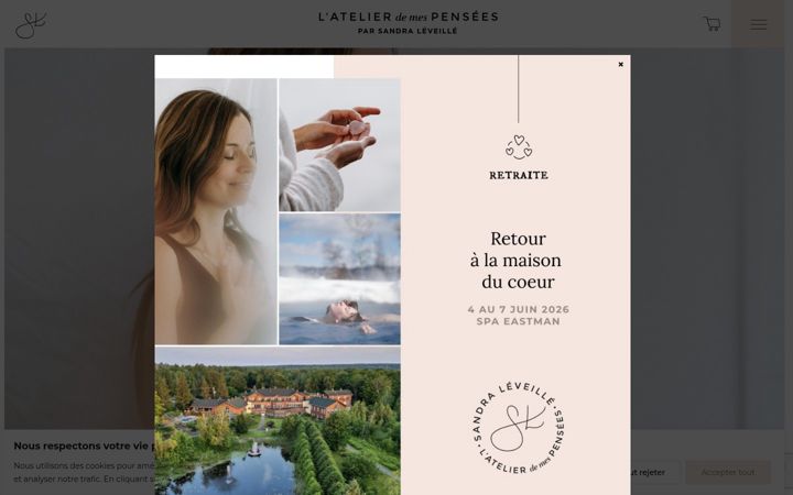 Screenshot of atelierdemespensees.com