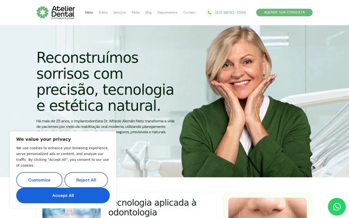 Ekrano kopija atelierdentalpb.com.br