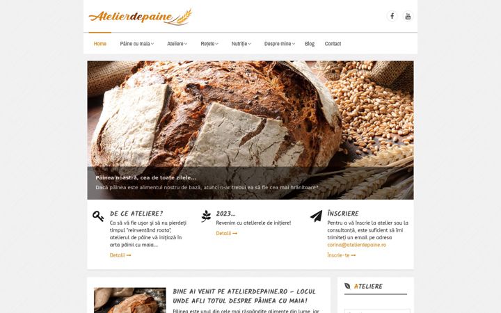 Screenshot of atelierdepaine.ro