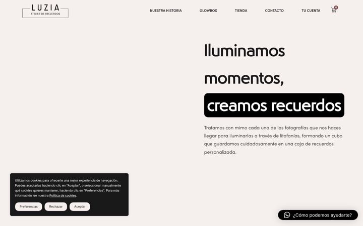 Captura de ecrã de atelierderecuerdos.es