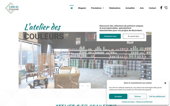 Zrzut ekranu atelierdescouleurs.com