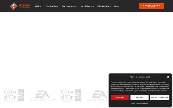 Screenshot of atelierdesgambins.com