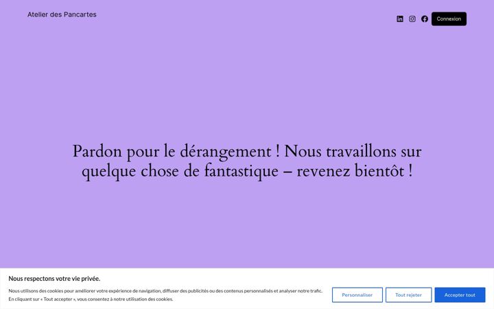 Captura de pantalla de atelierdespancartes.fr