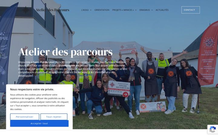 Captura de pantalla de atelierdesparcours.fr