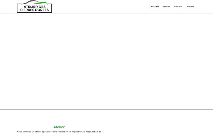 Екранна снимка на atelierdespierresdorees.com