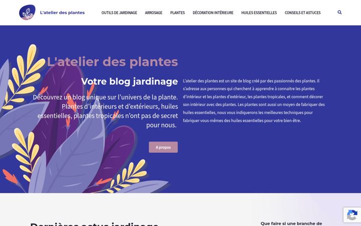 Екранна снимка на atelierdesplantes.com