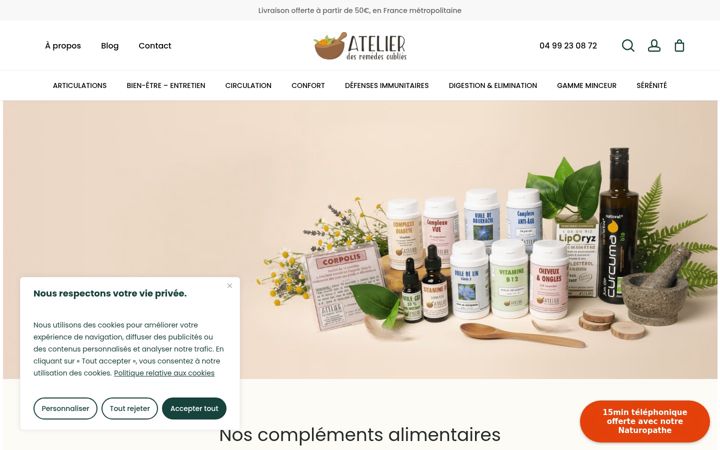 Captura de pantalla de atelierdesremedesoublies.fr